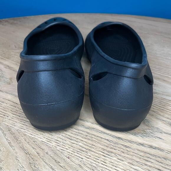 CROCS Kelli Black Ballet Flats Round Toe Slip On Comfort Shoes Women’s Size 10 - Picture 4 of 7
